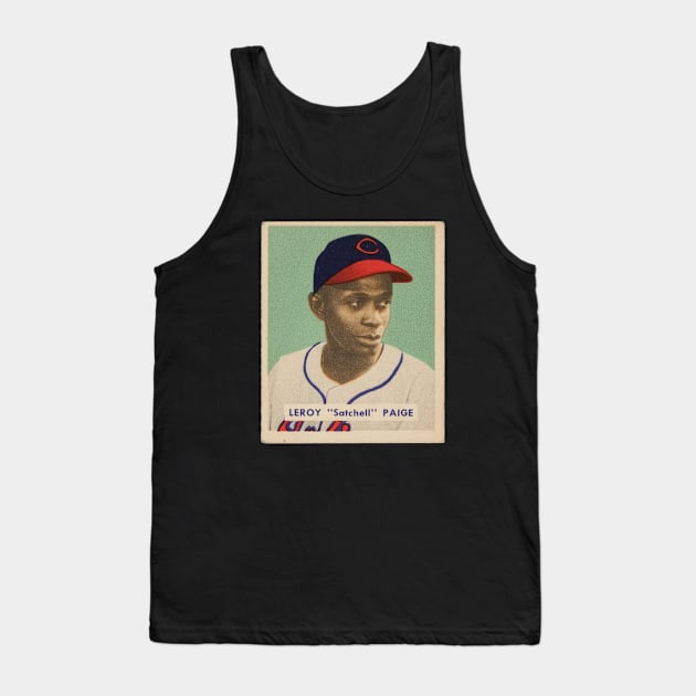 Satchel Paige 1949 Bowman Tank Top by BlackBoxHobby